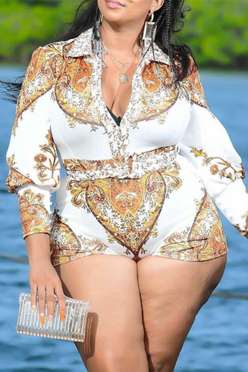 Multicolor Fashion Casual Print Basic Turndown Collar Long Sleeves Regular Romper
Multicolor Fashion Casual Print Basic Turndown Collar Long Sleeves Regular Romper
