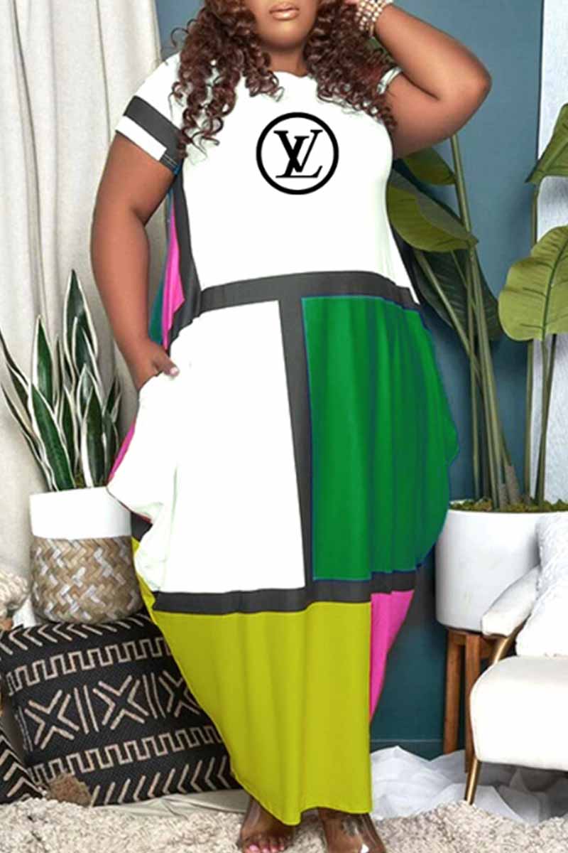 Green Fashion Casual Print Patchwork Letter O Neck Irregular Dress Plus Size Dresses
Green Fashion Casual Print Patchwork Letter O Neck Irregular Dress Plus Size Dresses