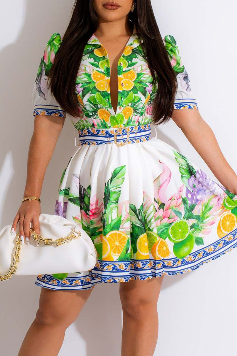 Green Casual Elegant Print Patchwork Buckle Fold With Belt Turndown Collar A Line Dresses
Green Casual Elegant Print Patchwork Buckle Fold With Belt Turndown Collar A Line Dresses