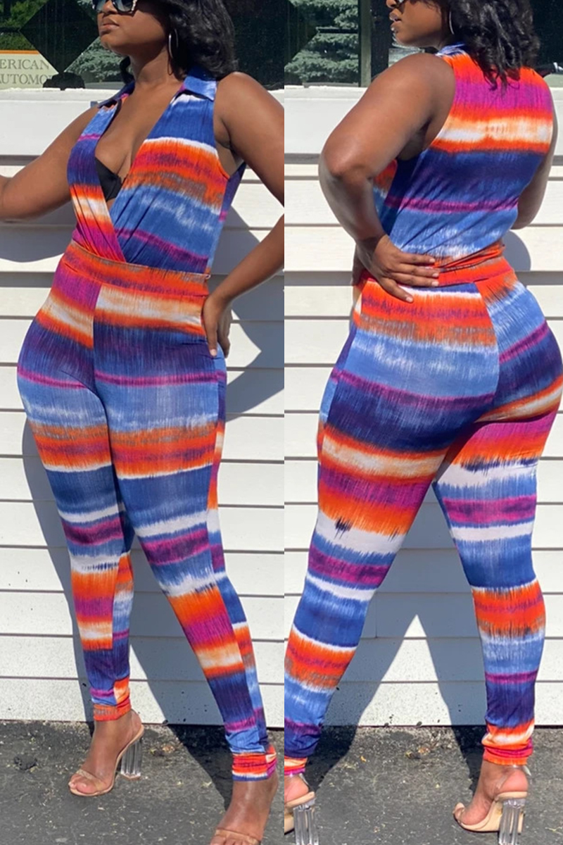Red Blue Sexy Turndown Collar Sleeveless Off The Shoulder Regular Print Tie Dye Jumpsuits
Red Blue Sexy Turndown Collar Sleeveless Off The Shoulder Regular Print Tie Dye Jumpsuits