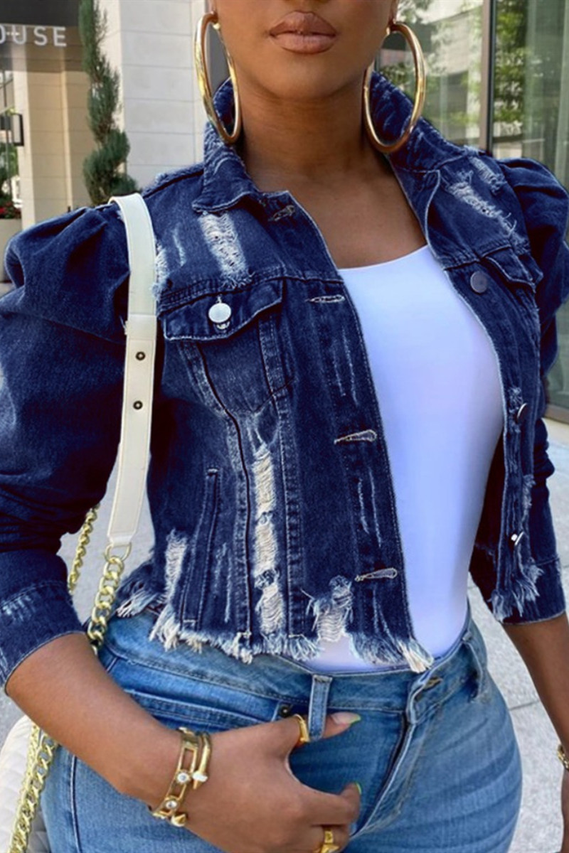 Deep Blue Fashion Casual Turndown Collar Long Sleeve Hubble-Bubble Sleeve Solid Plus Size Coats
Deep Blue Fashion Casual Turndown Collar Long Sleeve Hubble-Bubble Sleeve Solid Plus Size Coats