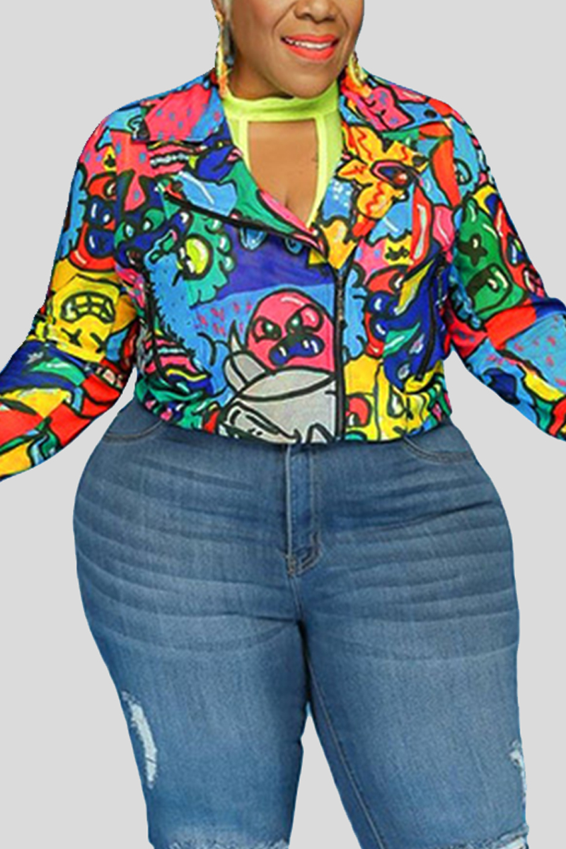 Multi Fashion Casual Turndown Collar Long Sleeve Regular Sleeve Short Print Plus Size Coats
Multi Fashion Casual Turndown Collar Long Sleeve Regular Sleeve Short Print Plus Size Coats