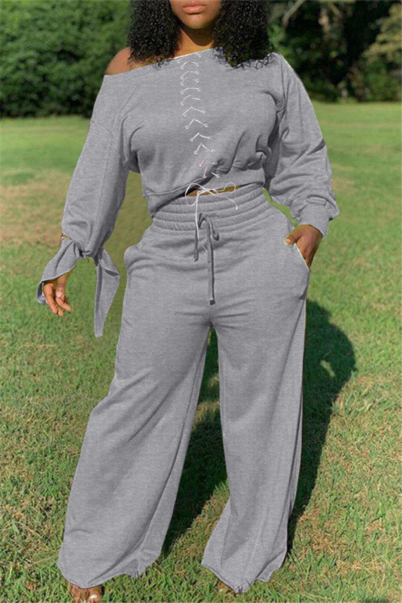 Light Gray Fashion Casual Long Sleeve O Neck Regular Sleeve Regular Solid Two Pieces
Light Gray Fashion Casual Long Sleeve O Neck Regular Sleeve Regular Solid Two Pieces