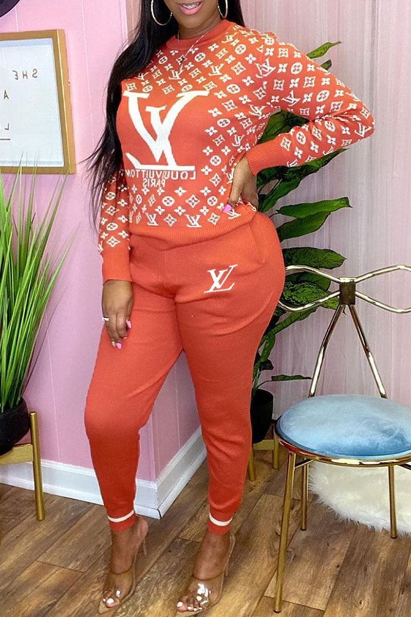Orange Fashion Casual Print Split Joint O Neck Long Sleeve Two Pieces
Orange Fashion Casual Print Split Joint O Neck Long Sleeve Two Pieces