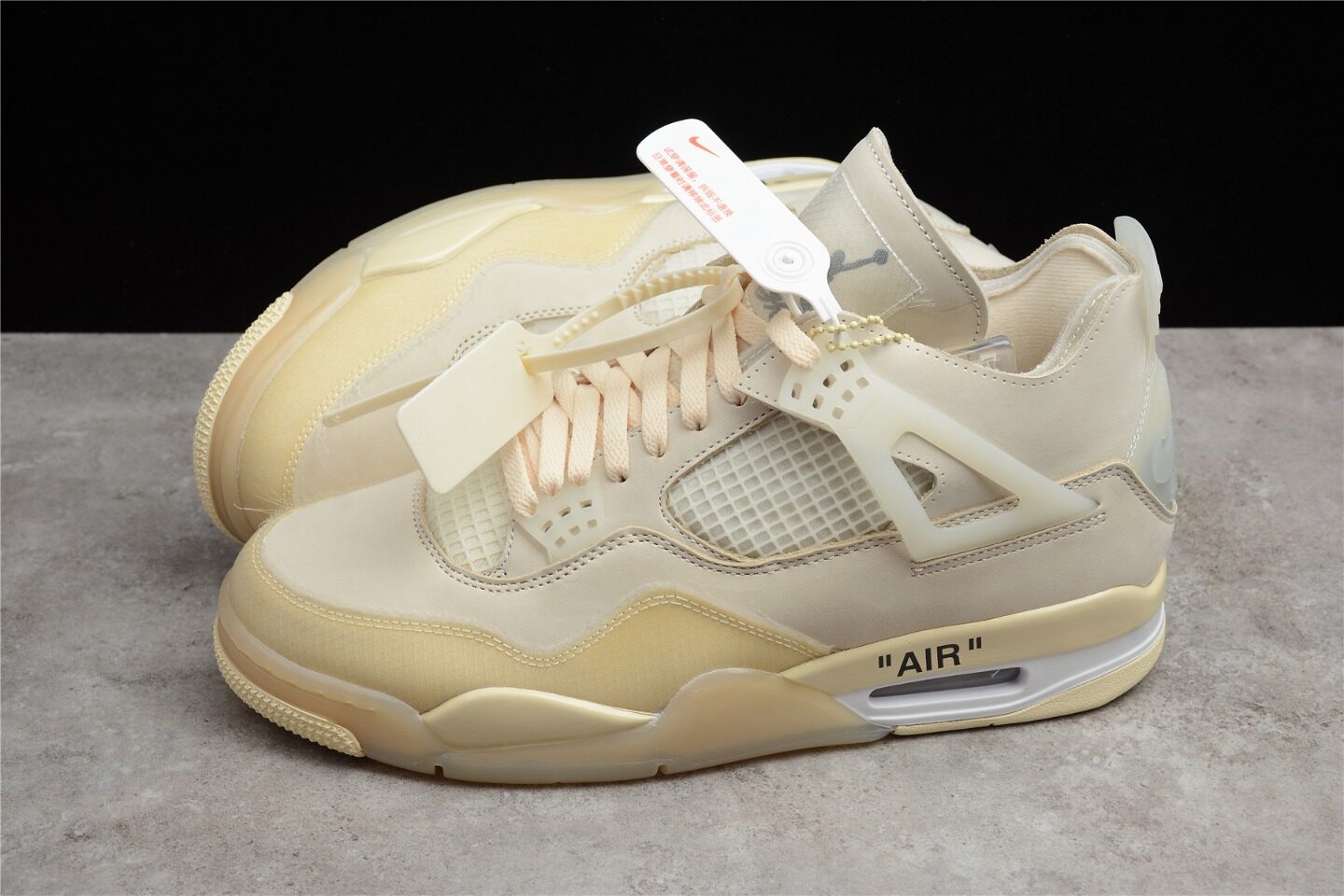 Off-White™ x Air Jordan 4 Sail StockX Resale