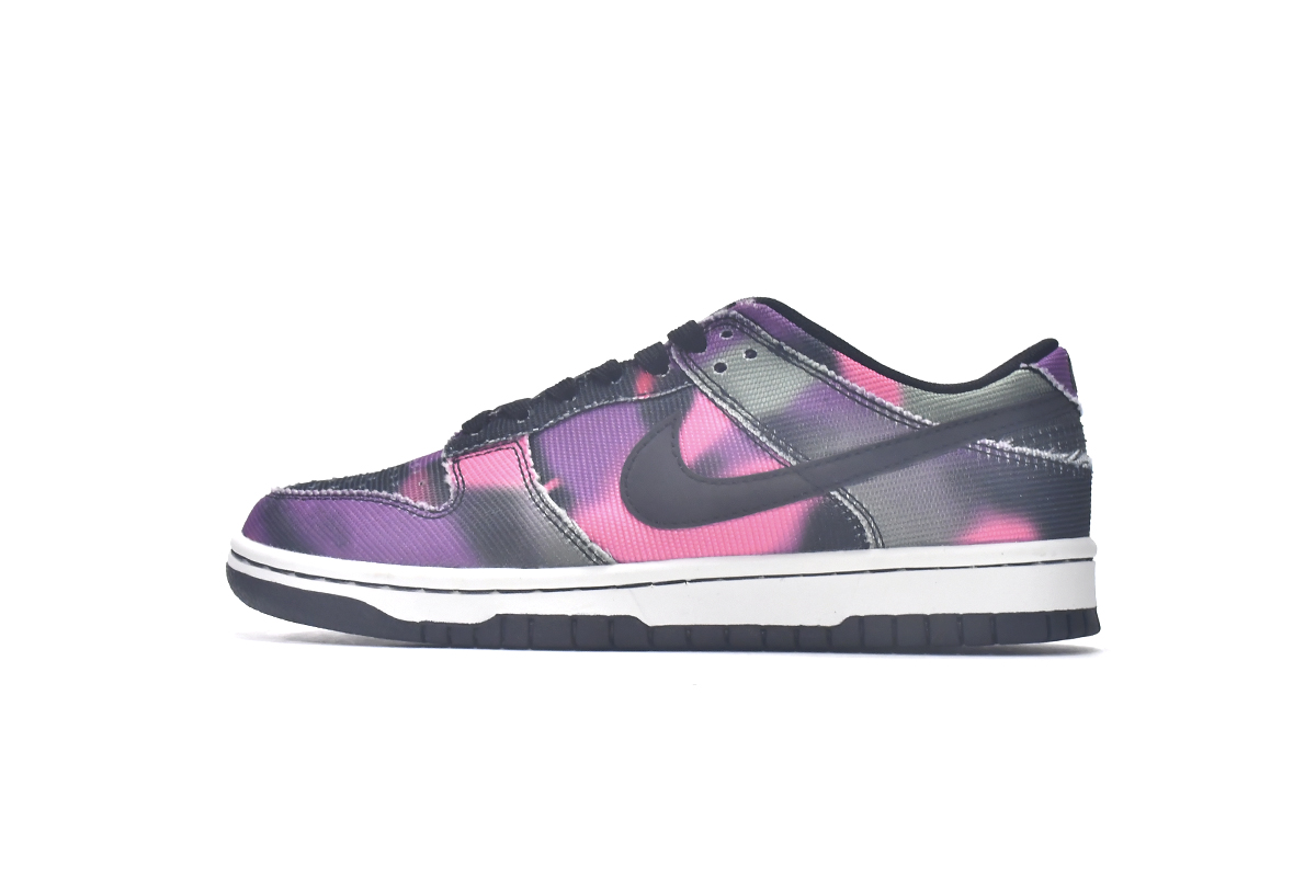 nike dunk low purple plaid