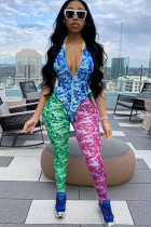 As Show Sexy  Polyester Short Sleeve O Neck  Jumpsuits