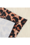 Camuflagem sexy boné manga mangas compridas gola alta saia passo até o chão camuflagem estampa de leopardo