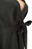 Черные модные костюмы для взрослых в стиле пэчворк с кромкой и кромкой для взрослых, костюмы из двух предметов с рюшами, однотонный карандаш L