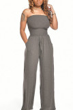 lila Mode Casual Solid Sleeveless Wrapsuits