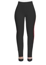 As Show Casual Active Patchwork Flat Straight Midweight Pants