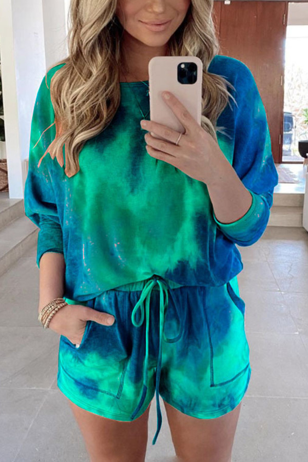 tie dye two piece set sweats