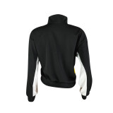 Schwarze Sweatshirts und Kapuzenpullover mit Stehkragen und Patchwork-Print
