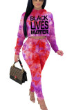 Разноцветные модные повседневные костюмы из двух предметов с принтом «мэм» для взрослых, костюмы-карандаш с длинными рукавами из двух предметов