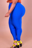 Blue Fashion Casual volwassen Mevrouw Solid Plus Size