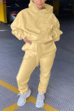 ホワイト スポーツウェア ナイロン ソリッド ポケット フード付き 襟 長袖 レギュラー スリーブ XNUMXピース
