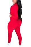 Красный модный сексуальный пэчворк для взрослых, однотонный лоскутный отложной воротник с длинным рукавом, обычный рукав, обычные две части