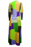 Mehrfarbige, lässige, elegante Strickjacke aus Twill-Satin mit Karomuster und Bateau-Ausschnitt