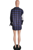 Black Casual Spandex Plaid Patchwork Patchwork Buttons Cardigan Turndown Collar Tops