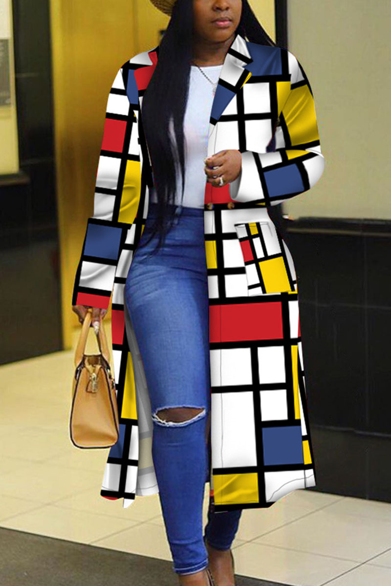 

Yellow Street Print Outerwear