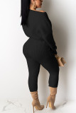 Apricot Casual Daily Pit Article Fabrics Solid Pullovers Pants O Neck Long Sleeve Regular Sleeve Regular Two Pieces