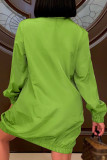 Groene mode Beroemdheden volwassen patchwork Solide patchwork coltrui bovenkleding
