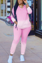 Pink Sportswear Cambio gradual Cuello con capucha Manga larga Dos piezas