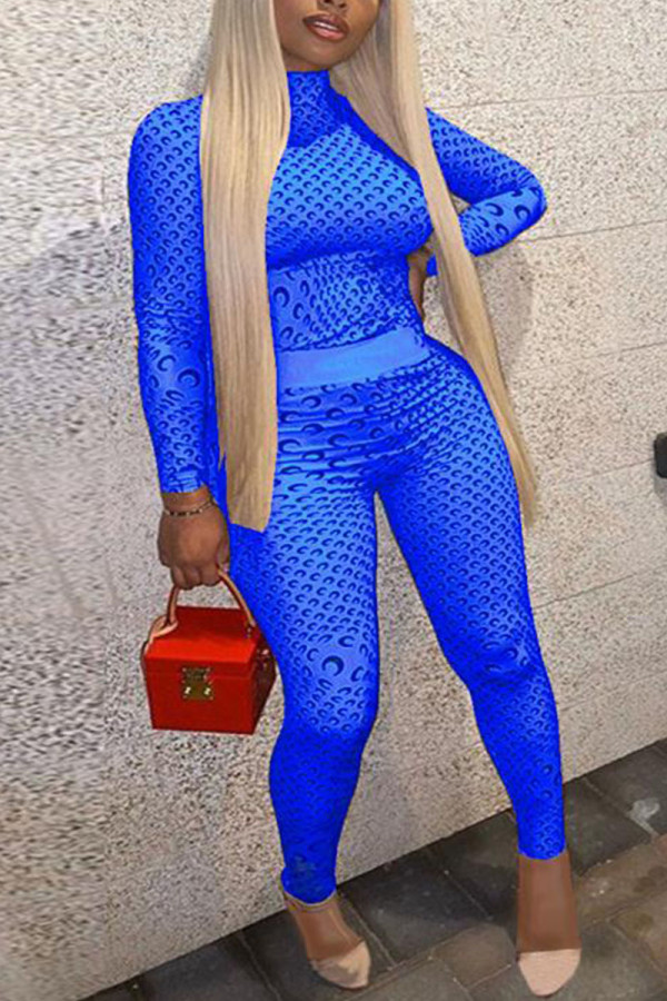 Синий павлин, модный сексуальный саржевый атласный принт для взрослых, лоскутное платье с круглым вырезом и длинным рукавом, обычный рукав, обычные две части