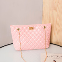 Pink Fashion Casual Chain Strap Crossbody Bag