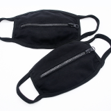 Black Fashion Casual Zipper Design Face Protection