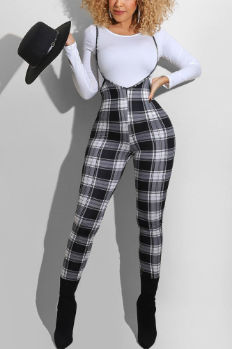 White Work Daily Print O Neck Long Sleeve Two Pieces