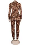 Costume deux pièces imprimé léopard pour adulte, multicolore, mode, Sexy, coupe cintrée, Patchwork, Camouflage, crayon, Long