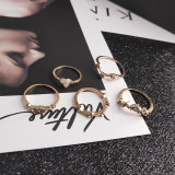 Gold Fashion Casual Diamond Ring Set om 17