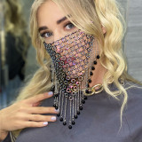 Proteção facial colorida com estampa casual de moda
