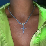 Серебряное модное повседневное ожерелье с подвеской