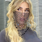 Proteção facial colorida com estampa casual de moda