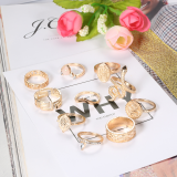 Multi Fashion Casual Diamond Ring Tio Set