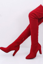 Red Sexy Pointed Keep Warm Shoes