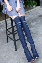 Deep Blue Fashion Sexy machen alte spitze Schuhe