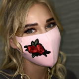 Protection du visage à imprimé décontracté à la mode rose