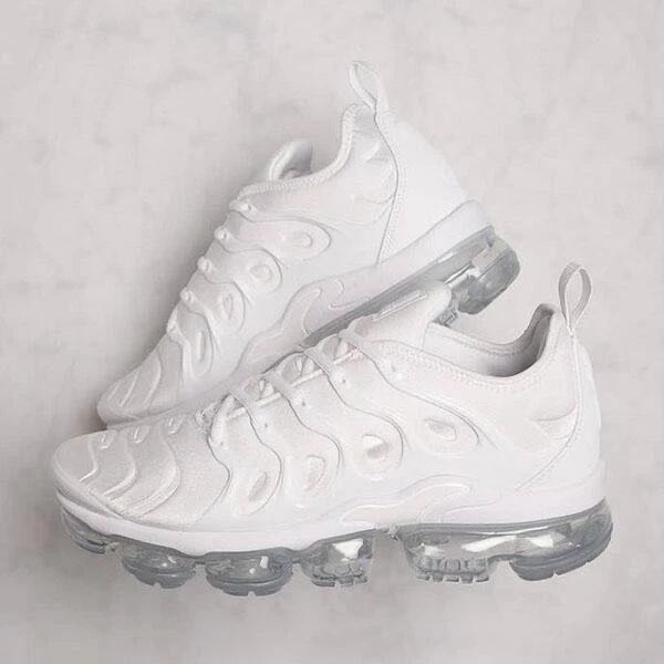 

White Casual Sportswear Solid Color Breathable Air Cushion Running Shoe