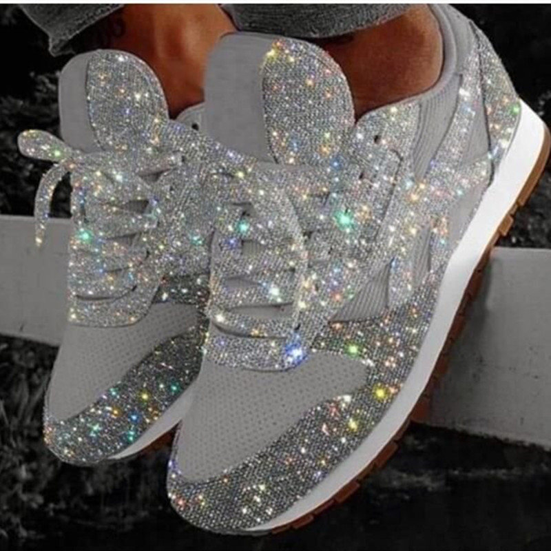 

Silver Casual Sportswear Round Sport Breathable Sneakers