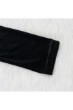 Серый повседневный однотонный костюм из двух предметов в стиле пэчворк с блестками, комплект из двух брюк-карандаш с длинным рукавом