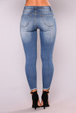 Blue Street gescheurde skinny jeans met hoge taille