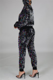 White Fashion Casual Long Sleeve O Neck Regular Sleeve Regular Patchwork Two Pieces