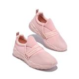 Zapatillas de deporte transpirables de color sólido informales de moda rosa