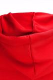Красный модный контрастный цвет для взрослых, лоскутные костюмы из двух предметов, геометрический карандаш с длинным рукавом