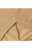 Rosa moda adulto casual ol manga curta manga curta decote em v linha a na altura do joelho patchwork sólido