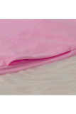 Rosa Mode für Erwachsene, lässig, OL, Flügelärmel, kurze Ärmel, V-Ausschnitt, A-Linie, knielang, Patchwork, einfarbig