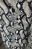 Zilverkleurige cardigan serpentine print print jassen en vesten met lange mouwen